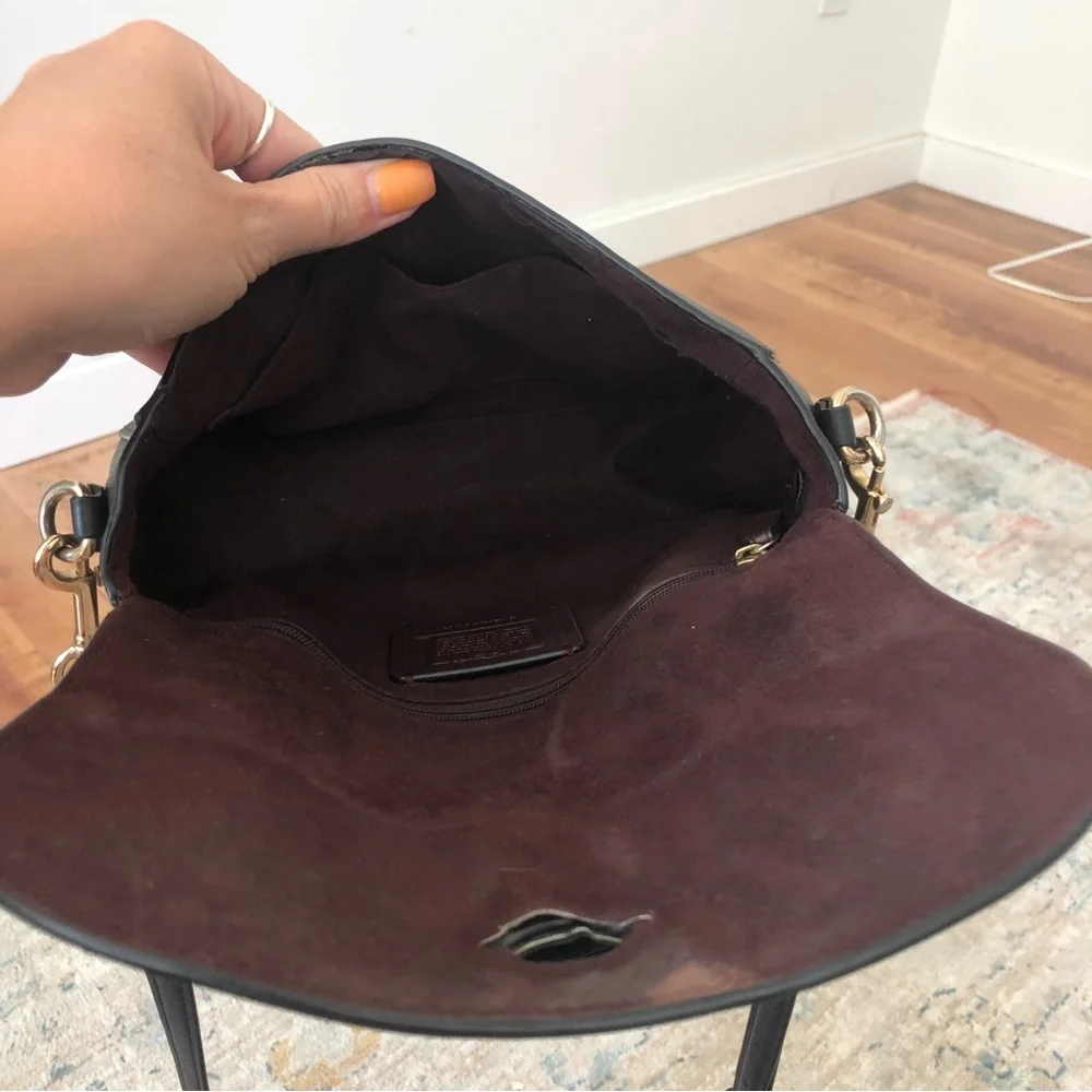 COACH MARLI BROWN MONOGRAMMED CROSSBODY -READ -AS IS